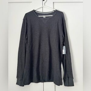 Men’s Jockey Charcoal Long Sleeve Thermal Shirt
